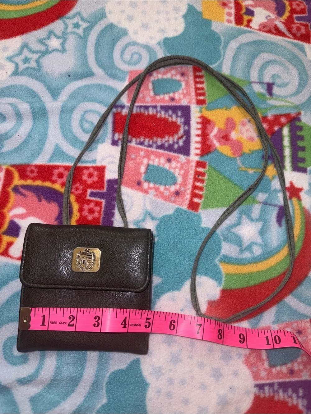 mundi Black Crossbody Wallet Bag